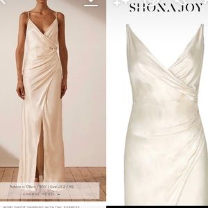 Shona Joy- La Lune Draped Dress - Cream